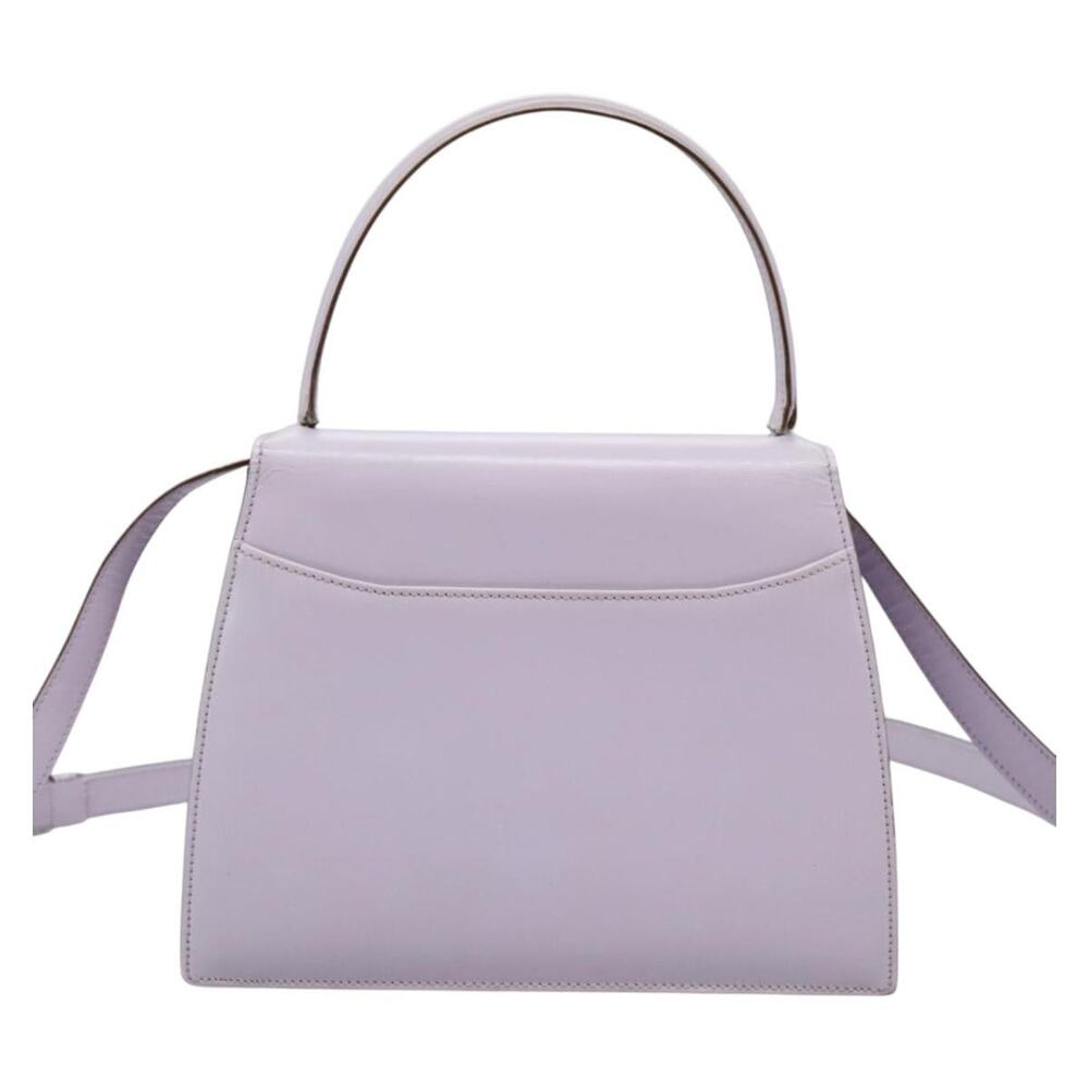 CELINE Hand Bag Leather Purple Gold - Picture 3 of 13